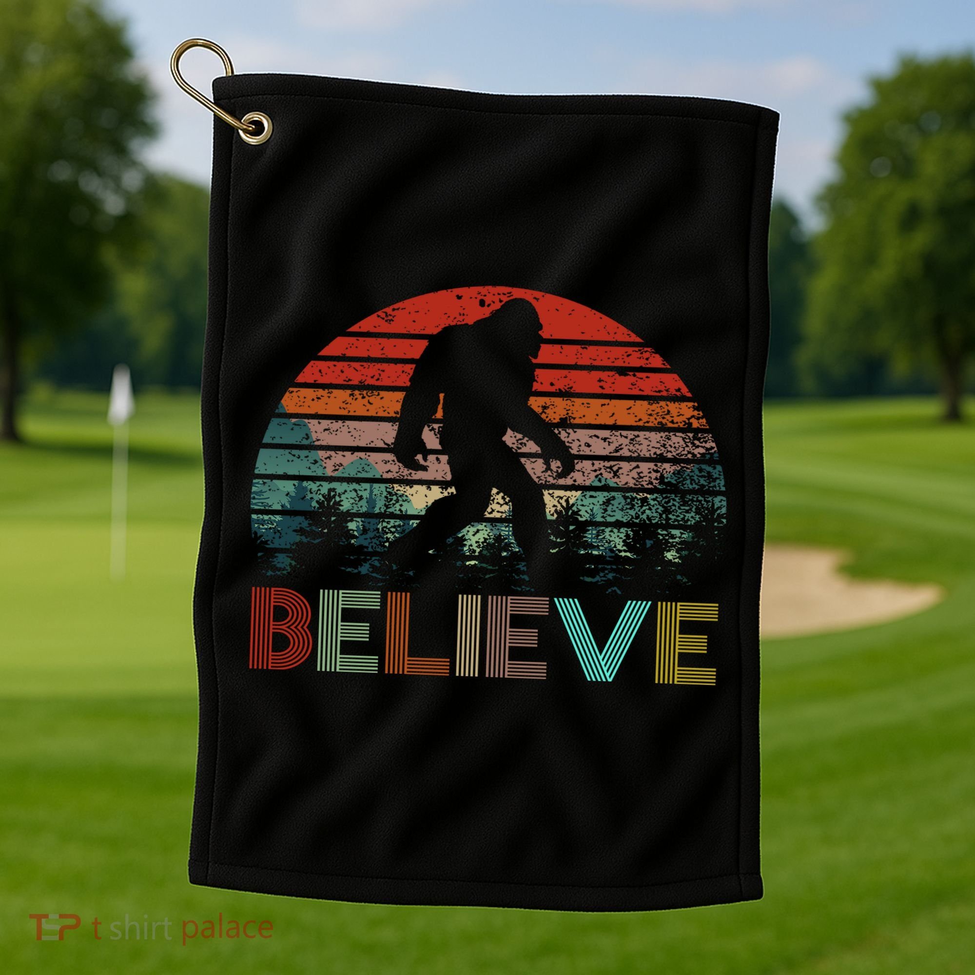 Believe Bigfoot Golf Towel