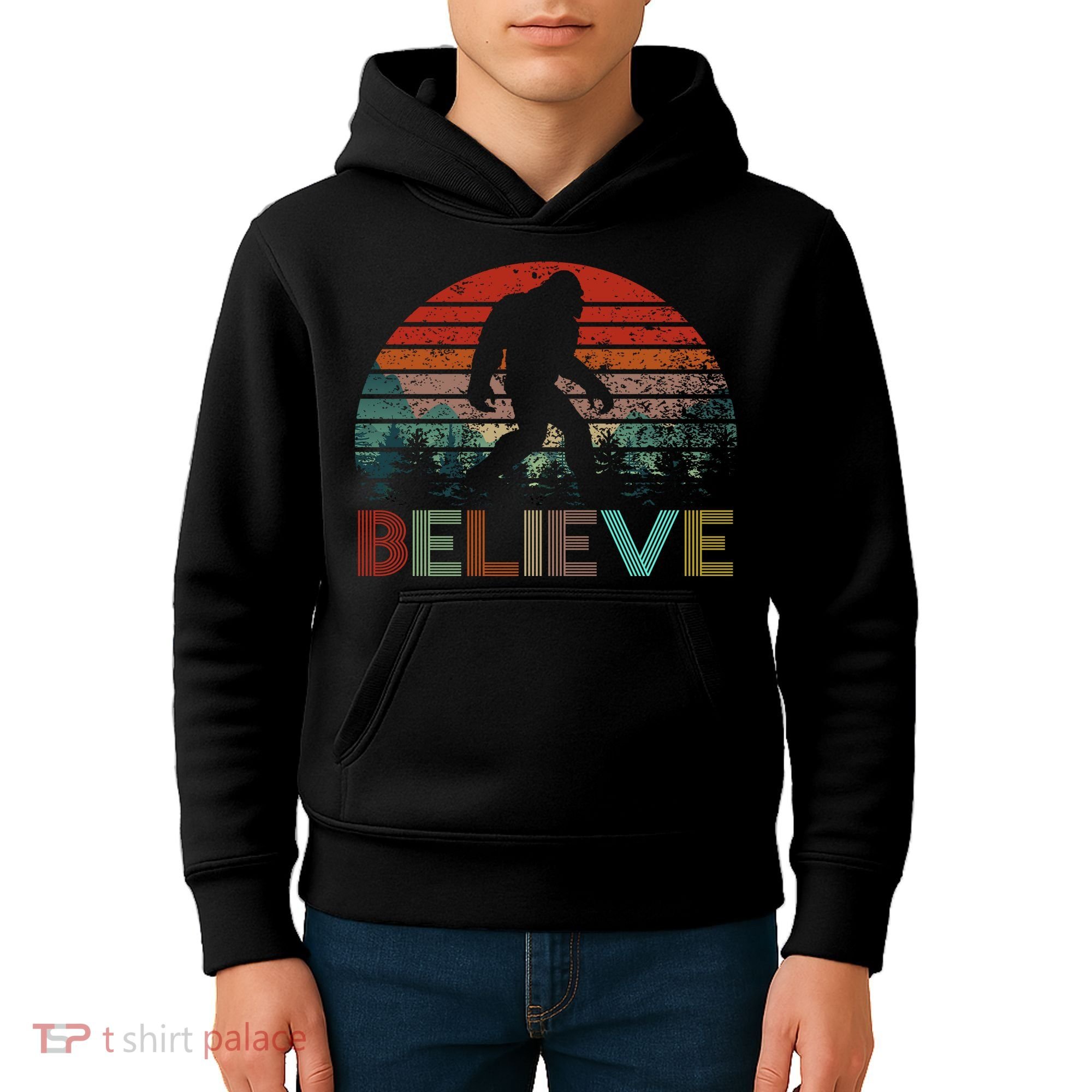 Believe Bigfoot Kids Hoodie