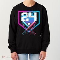 Baseball Birthday Boy Drip 24th Player 24 Years Old Boy  Women's Sweatshirt thumb 0