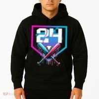Baseball Birthday Boy Drip 24th Player 24 Years Old Boy  Hoodie thumb 2