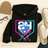 Baseball Birthday Boy Drip 24th Player 24 Years Old Boy  Hoodie thumb 4