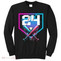 Baseball Birthday Boy Drip 24th Player 24 Years Old Boy  Sweatshirt thumb 0