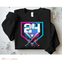 Baseball Birthday Boy Drip 24th Player 24 Years Old Boy  Sweatshirt thumb 2