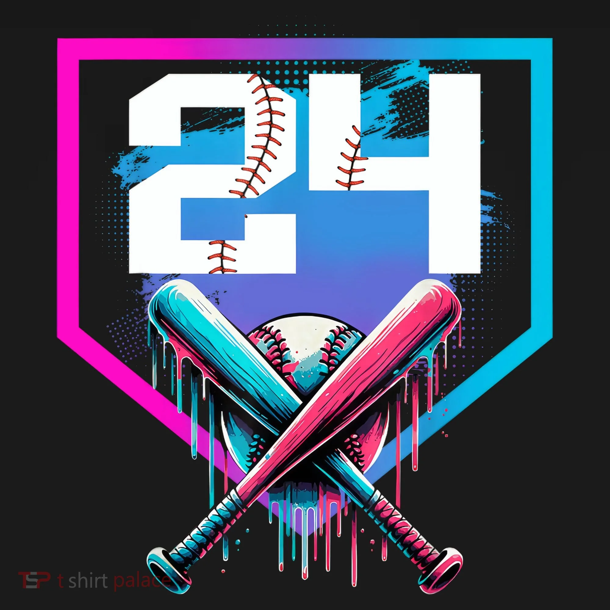 Baseball Birthday Boy Drip 24th Player 24 Years Old Boy  Sweatshirt