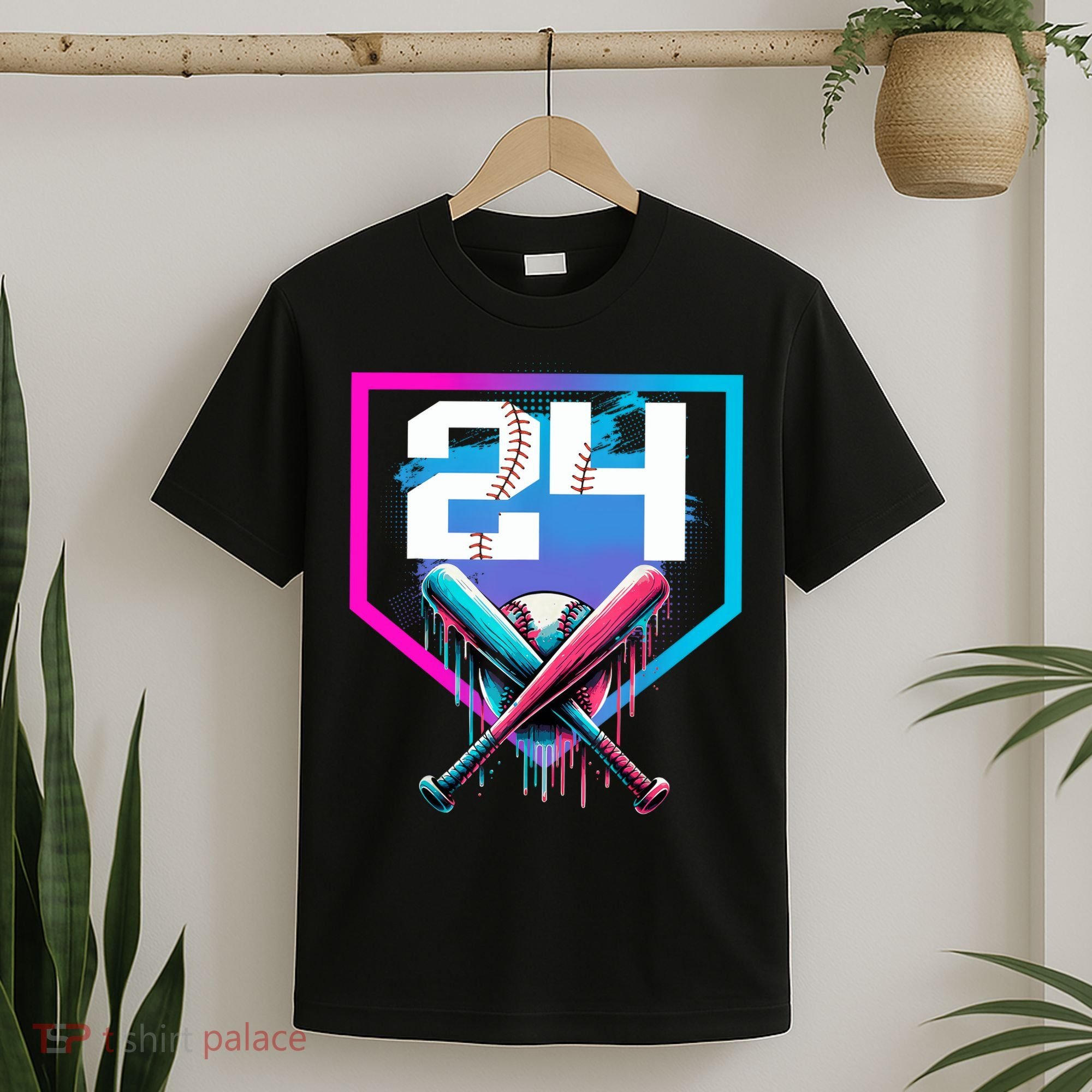 Baseball Birthday Boy Drip 24th Player 24 Years Old Boy  T-Shirt