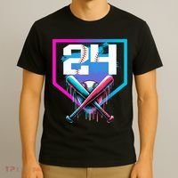 Baseball Birthday Boy Drip 24th Player 24 Years Old Boy  T-Shirt thumb 3