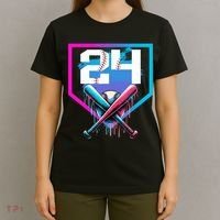 Baseball Birthday Boy Drip 24th Player 24 Years Old Boy  T-Shirt thumb 4