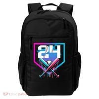 Baseball Birthday Boy Drip 24th Player 24 Years Old Boy  Backpack thumb 0