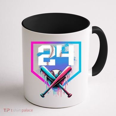 Baseball Birthday Boy Drip 24th Player 24 Years Old Boy  Coffee Mug back