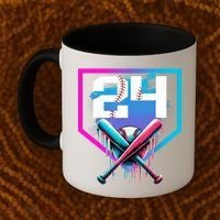 Baseball Birthday Boy Drip 24th Player 24 Years Old Boy  Coffee Mug thumb 2