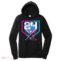 Baseball Birthday Boy Drip 24th Player 24 Years Old Boy  Women's Hoodie thumb 0
