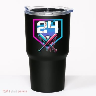 Baseball Birthday Boy Drip 24th Player 24 Years Old Boy  Tumbler