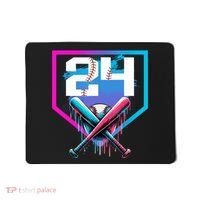 Baseball Birthday Boy Drip 24th Player 24 Years Old Boy  Mousepad thumb 0
