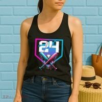 Baseball Birthday Boy Drip 24th Player 24 Years Old Boy  Women's Tank Top thumb 2