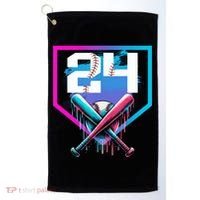 Baseball Birthday Boy Drip 24th Player 24 Years Old Boy  Golf Towel thumb 0