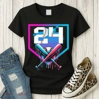 Baseball Birthday Boy Drip 24th Player 24 Years Old Boy  Women's T-Shirt thumb 3
