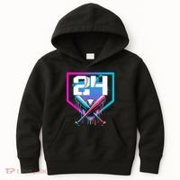 Baseball Birthday Boy Drip 24th Player 24 Years Old Boy  Kids Hoodie thumb 0