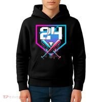 Baseball Birthday Boy Drip 24th Player 24 Years Old Boy  Kids Hoodie thumb 4