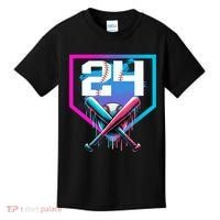 Baseball Birthday Boy Drip 24th Player 24 Years Old Boy  Kids T-Shirt thumb 0
