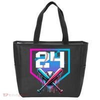 Baseball Birthday Boy Drip 24th Player 24 Years Old Boy  Tote Bag thumb 0