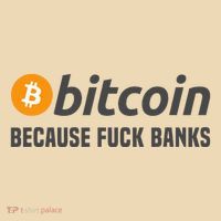 Bitcoin Bitcoin Because Fuck Banks Tote Bag thumb 4