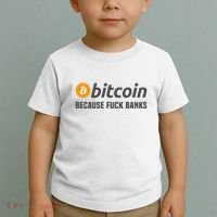 Bitcoin Bitcoin Because Fuck Banks Toddler T-Shirt thumb 2