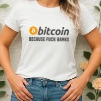 Bitcoin Bitcoin Because Fuck Banks Women's T-Shirt thumb 2