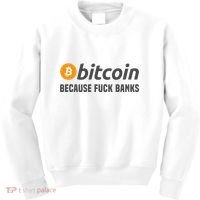 Bitcoin Bitcoin Because Fuck Banks Kids Sweatshirt thumb 0