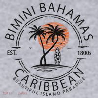 Bimini Beach Bahamas Vacation Caribbean Tropical Summer Women's Sweatshirt thumb 2