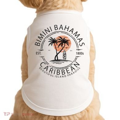 Bimini Beach Bahamas Vacation Caribbean Tropical Summer Doggie Tank