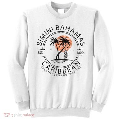 Bimini Beach Bahamas Vacation Caribbean Tropical Summer Sweatshirt