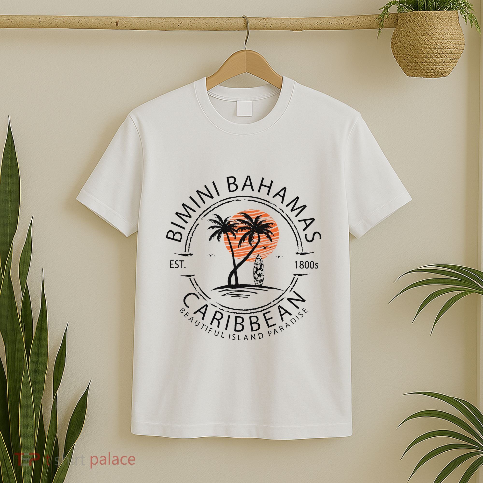 Bimini Beach Bahamas Vacation Caribbean Tropical Summer T-Shirt