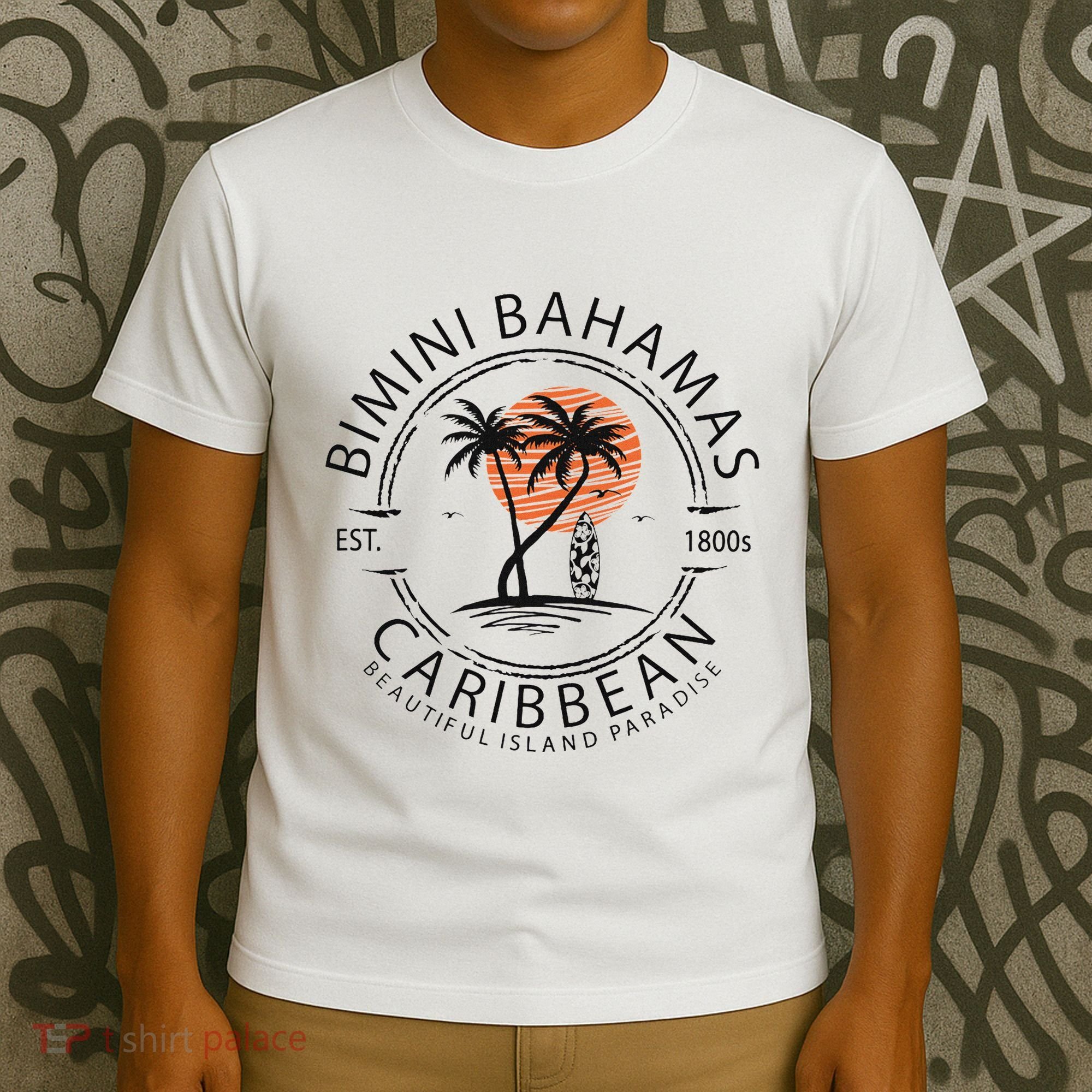 Bimini Beach Bahamas Vacation Caribbean Tropical Summer T-Shirt