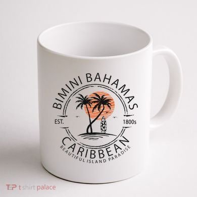Bimini Beach Bahamas Vacation Caribbean Tropical Summer Coffee Mug back