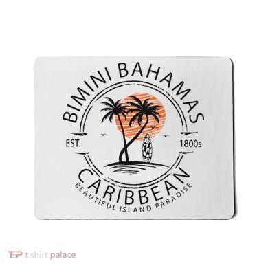 Bimini Beach Bahamas Vacation Caribbean Tropical Summer Mousepad