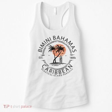 Bimini Beach Bahamas Vacation Caribbean Tropical Summer Women's Tank Top