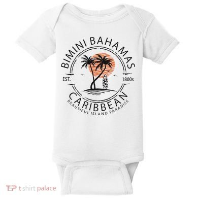 Bimini Beach Bahamas Vacation Caribbean Tropical Summer Baby Bodysuit