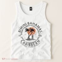 Bimini Beach Bahamas Vacation Caribbean Tropical Summer Tank Top thumb 2