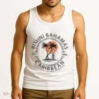 Bimini Beach Bahamas Vacation Caribbean Tropical Summer Tank Top thumb 3