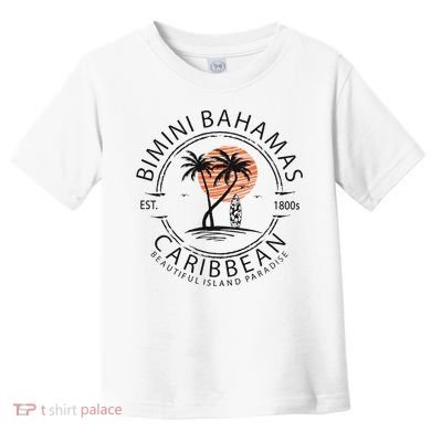 Bimini Beach Bahamas Vacation Caribbean Tropical Summer Toddler T-Shirt