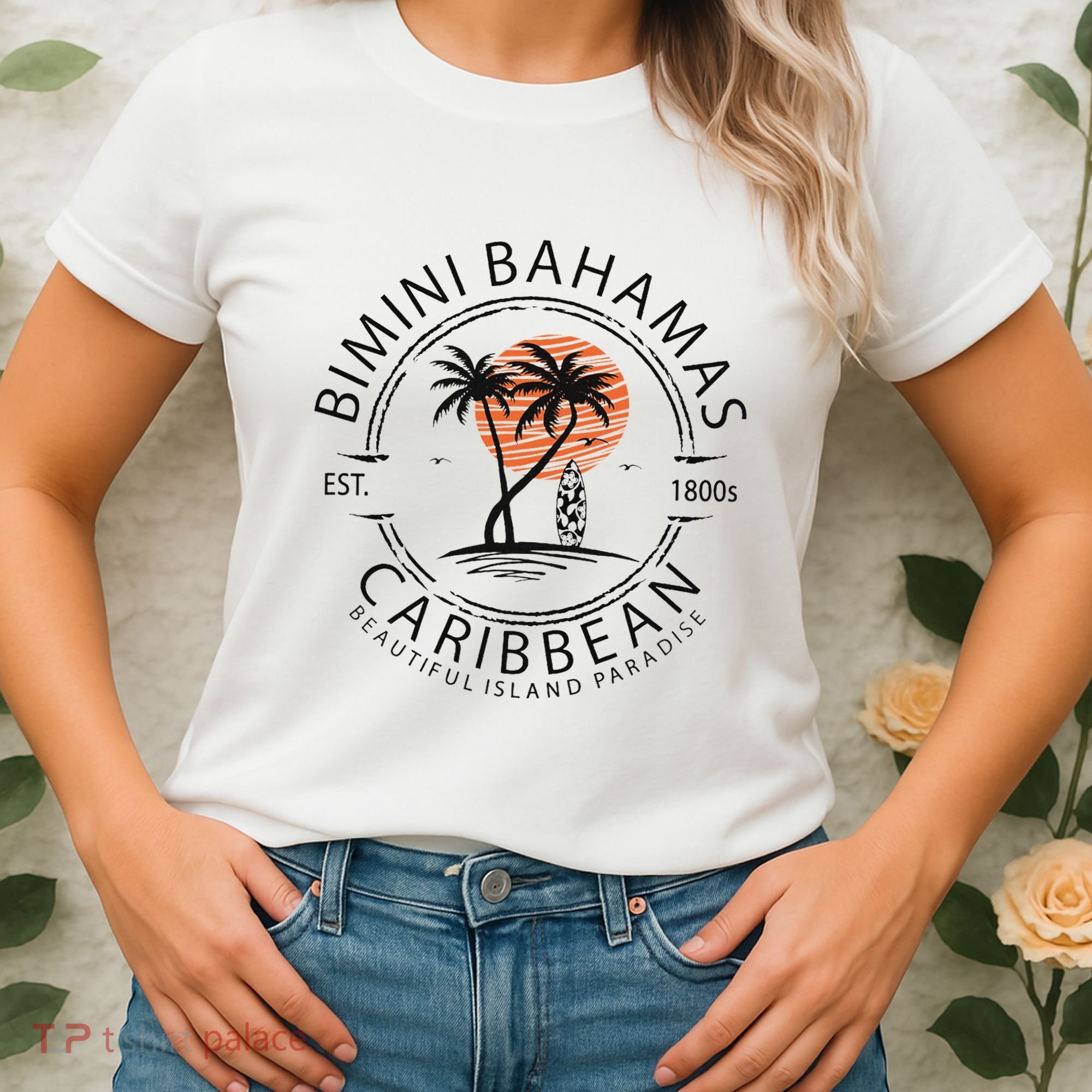 Bimini Beach Bahamas Vacation Caribbean Tropical Summer Women's T-Shirt