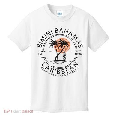 Bimini Beach Bahamas Vacation Caribbean Tropical Summer Kids T-Shirt