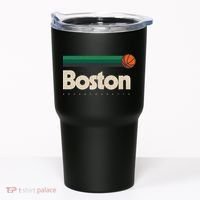 Boston Basketball BBall Massachusetts Green Retro Boston Tumbler thumb 0