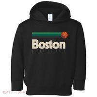 Boston Basketball BBall Massachusetts Green Retro Boston Toddler Hoodie thumb 0