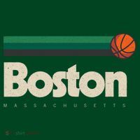 Boston Basketball BBall Massachusetts Green Retro Boston Polo thumb 2