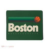 Boston Basketball BBall Massachusetts Green Retro Boston Mousepad thumb 0