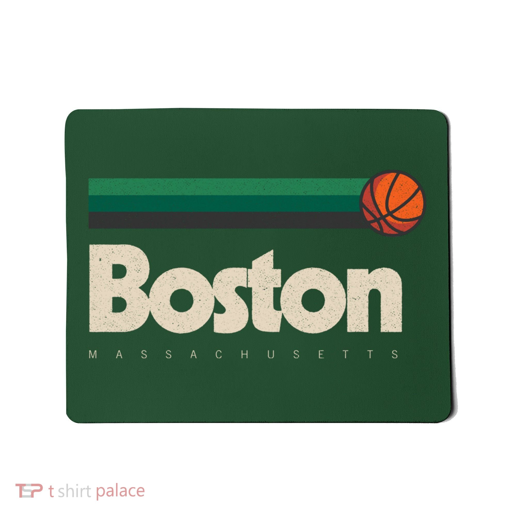Boston Basketball BBall Massachusetts Green Retro Boston Mousepad