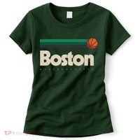 Boston Basketball BBall Massachusetts Green Retro Boston Women's T-Shirt thumb 0