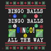 Bingo Balls Bingo All The Way Ugly Xmas Great Gift Women's Sweatshirt thumb 2