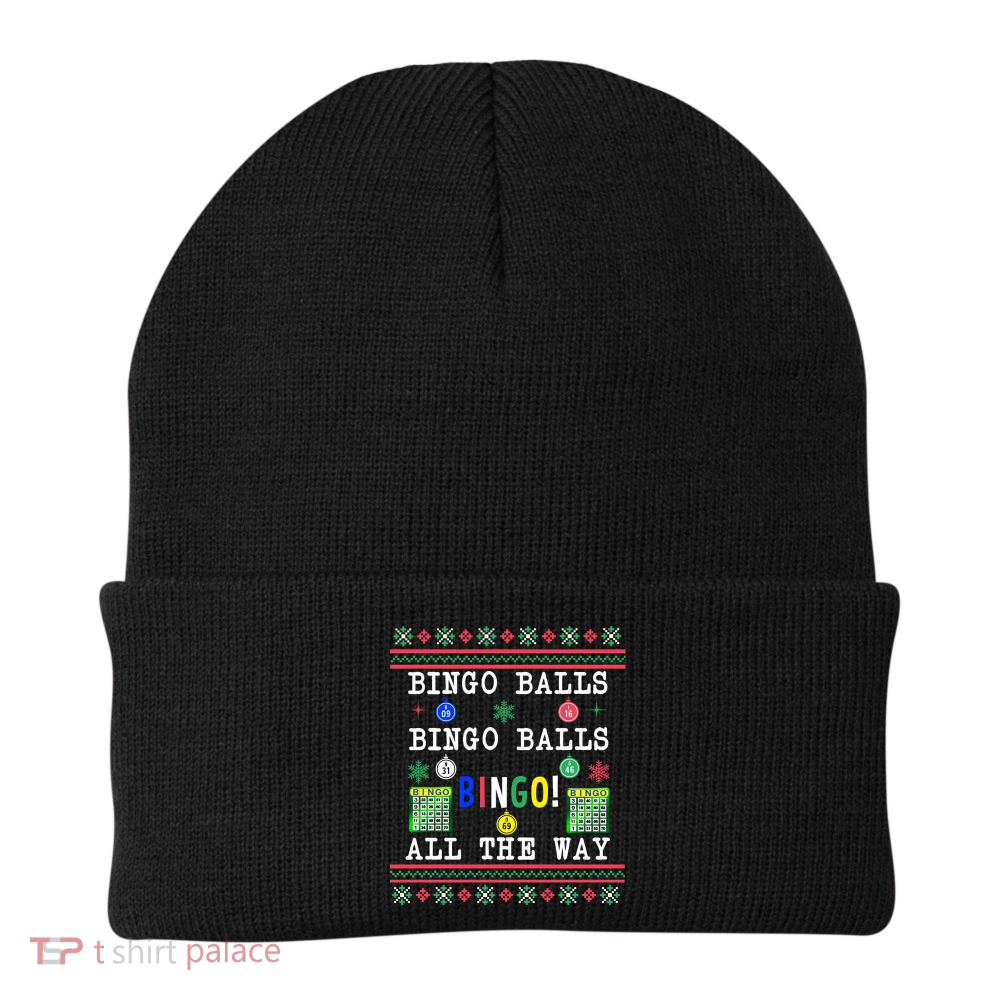 Bingo Balls Bingo All The Way Ugly Xmas Great Gift Beanie